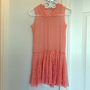 Free people xs rose pink lace dress